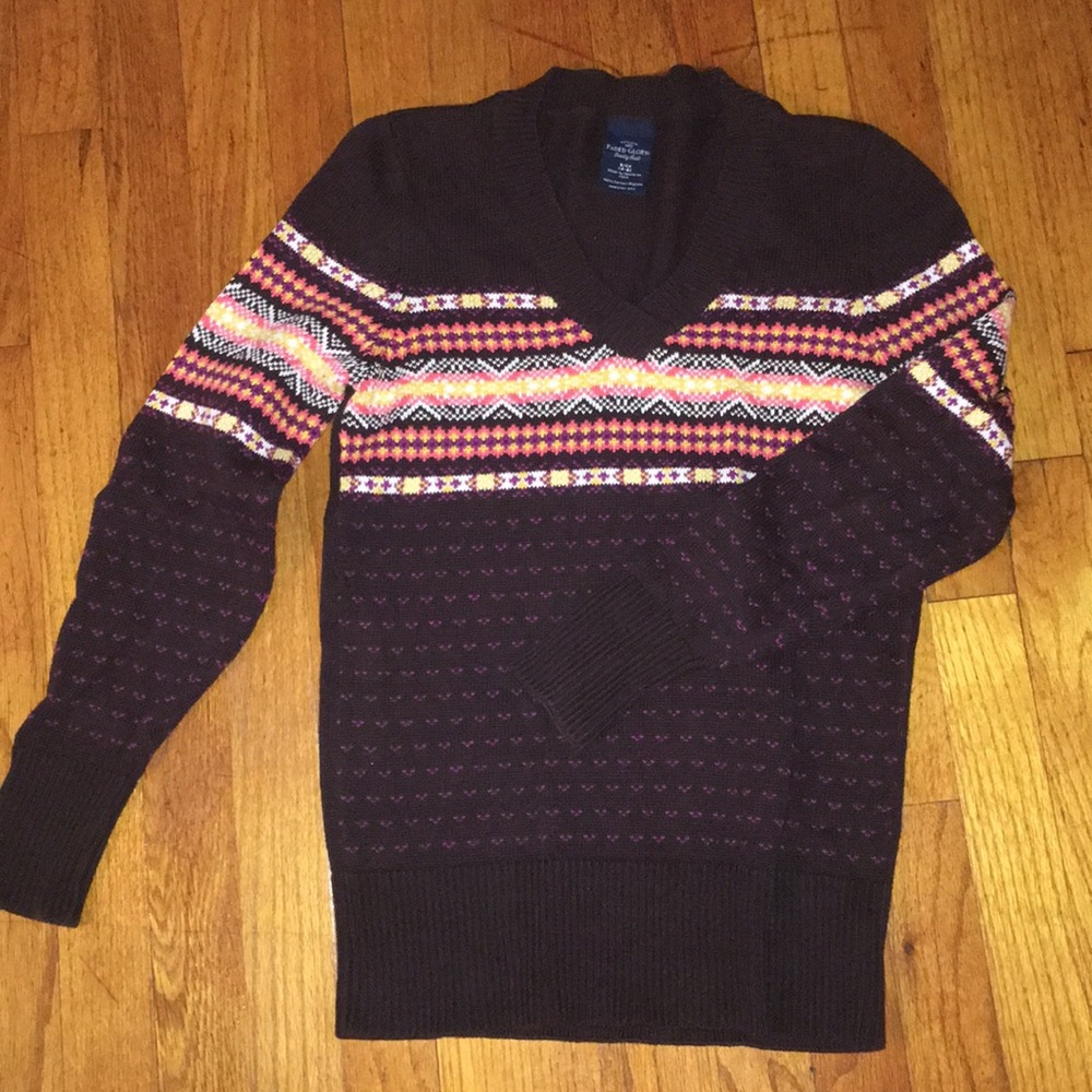 Faded Glory Printed Sweater